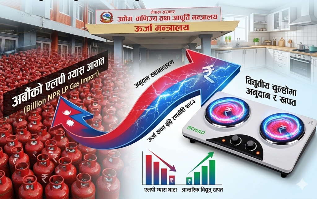 ग्यास आयातमा बाहिरिने अर्बौँ जोगाउन विद्युतीय चुह्लोमा अनुदान दिँदै सरकार