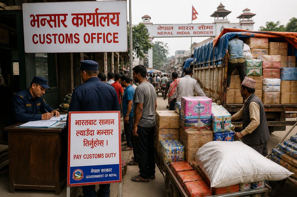 भारतबाट सामान ल्याउँदा भन्सार तिर्नुपर्ने निर्णयपछि नेपाली बजार चलायमान बन्दै