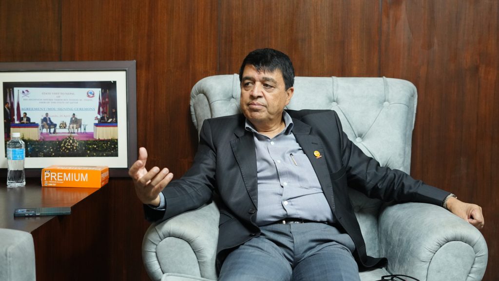 निजी क्षेत्रलाई विश्वासमा लिएर लगानीको वातावरण बनाए सरकारको आर्थिक वृद्धिको लक्ष्य सजिलै हासिल हुन्छ: अध्यक्ष ढकाल ( अन्तर्वार्ता)