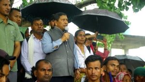 सर्लाहीका सुकुम्बासी पनि आन्दोलित, सरकारविरुद्ध नाराबाजी