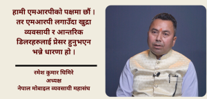 एमडीएमएस लागू गर कि खारेज गर, व्यवसायीलाई अलमलमा नराख: अध्यक्ष घिमिरे