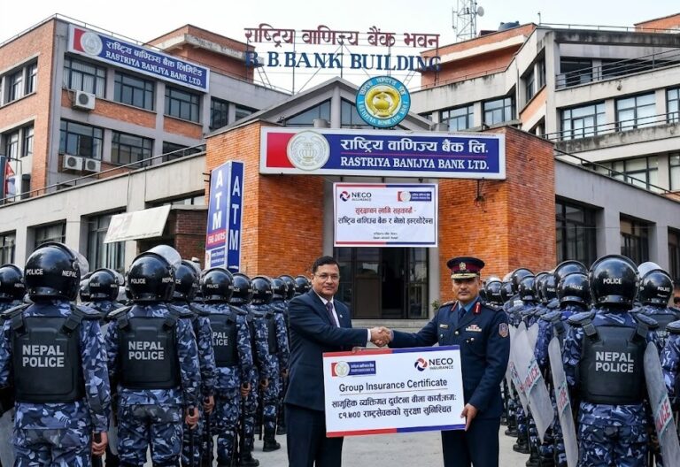 रावा बैंकले गरिदियो प्रहरी र अनुसन्धानका ८१ हजार बढी कर्मचारीको दुर्घटना बीमा