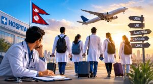 स्वास्थ्य क्षेत्रमा बढ्दो ‘ब्रेन ड्रेन : एक वर्षमै करिब २४ सय चिकित्सकले लिए विदेश जान असल चारित्रिक प्रमाणपत्र