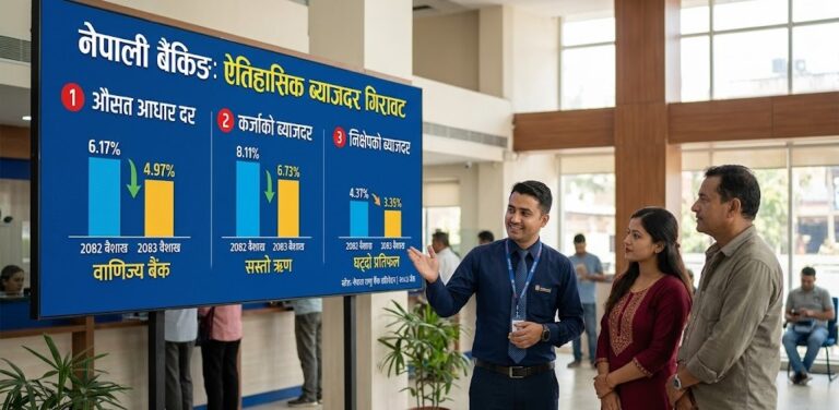कर्जाको ब्याजदर एकल अंकमा : निक्षेपकर्तालाई धक्का, ऋणी र व्यवसायीलाई राहत