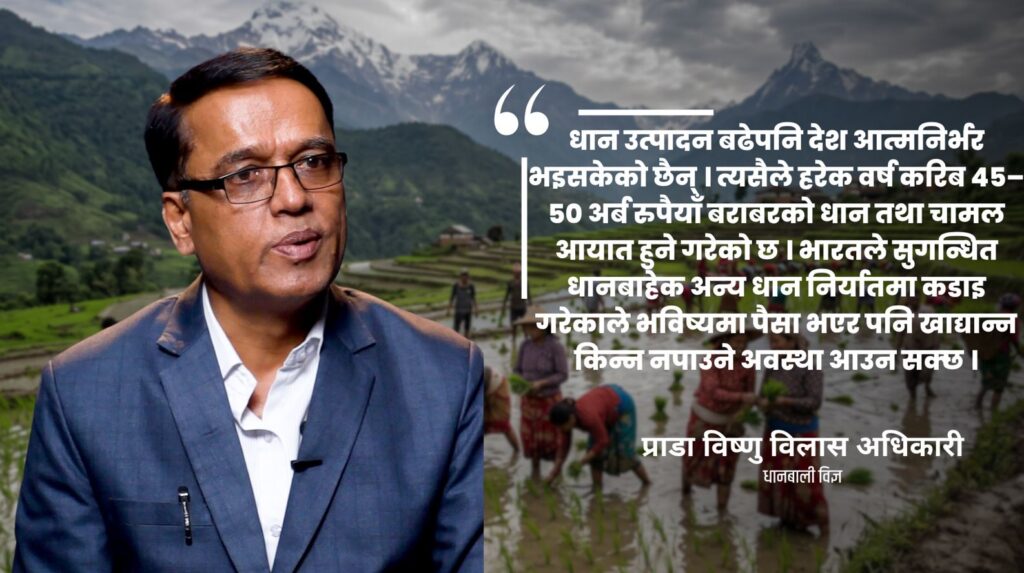 धानबाट अत्यधिक मदिरा उत्पादन गरी खाद्यान्नको दुरुपयोग भइरहेको छ : प्राडा अधिकारी