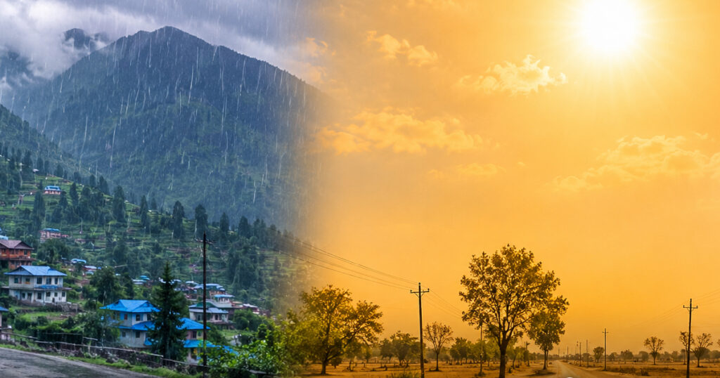 हिमाली तथा पहाडी भागमा वर्षा हुने, तराईमा गर्मी बढ्ने