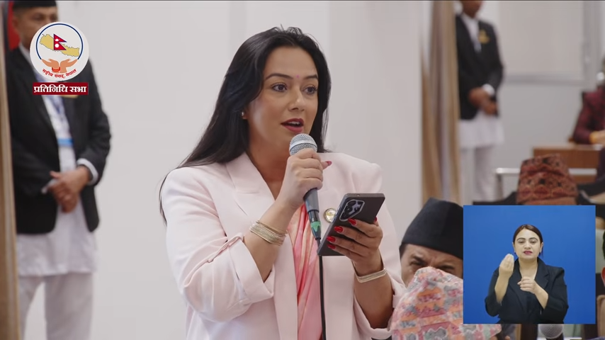 दिल्ली भ्रमणमा सीमा विवाद किन उठेन ? परराष्ट्रमन्त्रीलाई खुस्बु ओलीको प्रश्न